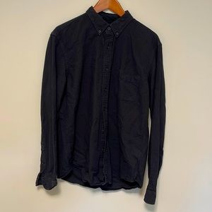 J.Crew. Slim Fit Classic Oxford Shirt. Black. Size Large.